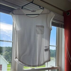 Calvin Klein White Cap Sleeve Top